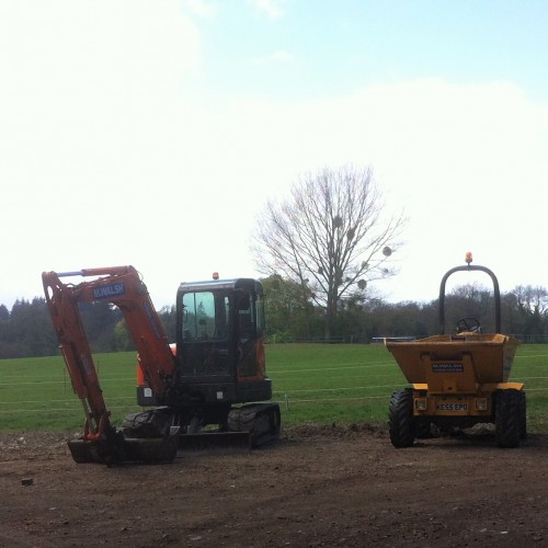 Tractors line up